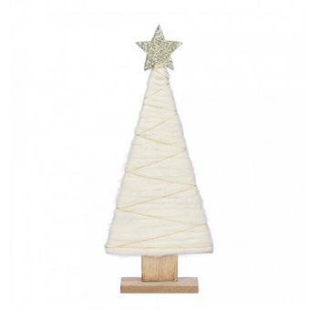 Arbol Blanco De Madera 31x13x5cm