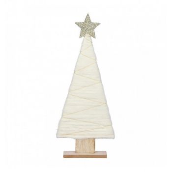 Arbol Blanco De Madera 40x17x5cm