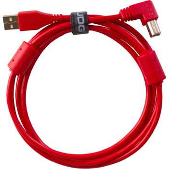 Udg Ultimate Usb 2.0 A-b Rojo Conec. Ángulo 1m