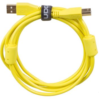 Udg Ultimate Usb 2.0 A-b Amarillo Conec. Recto 1m