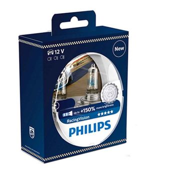 12342rvs2 - Blíster 2 Philips H4 Racingvision 12v60/55w P43t-38 S2.