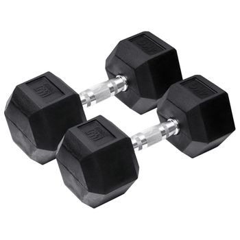 Mancuerna Hexagonal 2 X 4 Kg Negro Orange Gym