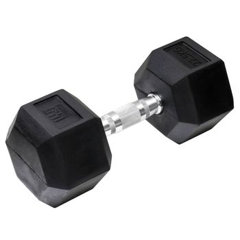 Mancuerna Hexagonal 22,5 Kg Negro Orange Gym