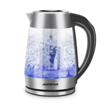 Hervidor de agua con depósito de cristal HV-16 CRISTAL de 1,7 litros y 2200W