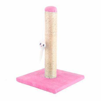 Rascador Para Gatos De Sisal Pequeño Rosa 25x25x35cm-nobleza