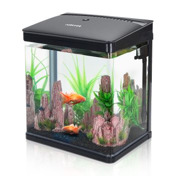 vidaXL Arena para acuario negra 25 kg 0,2-2 mm