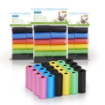 Bolsas Para Cacas De Perro 72 Rollo / 1080 Unidades 5 Colors-nobelza