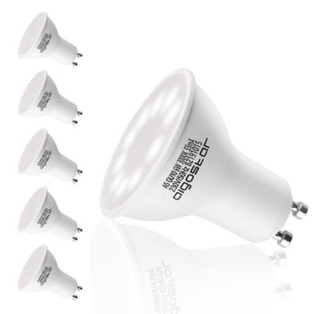 Pack De 5 Bombillas Led Gu10, 6w, 420lm, Luz Calida 3000k, Aigostar