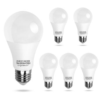 Bombilla Led E27, 10w, 800lm, Luz Calida 3000k, 5 Unidades, Aigostar