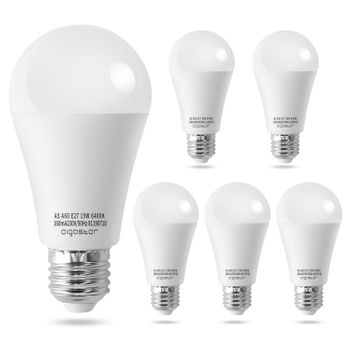 Bombilla Led E27 19w, 6400k, Ángulo 280° - 5 Unidades, Aigostar