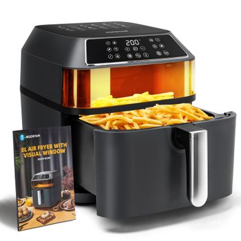 Cecotec Freidora de Aire sin Aceite de 5,5 L Cecofry Rain Air Fryer. 1550  W, Spray de Aceite Incorporado, Pulverización Automática y Manual, Panel de  Control Táctil, Termostato, Autolimpieza : : Hogar