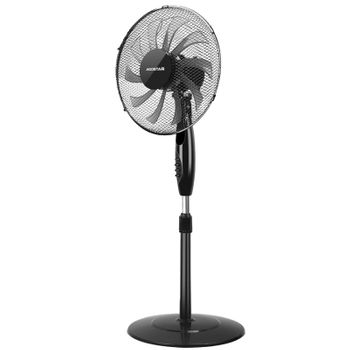 Ventilador De Pie Con Oscilante 75°, 60w, 10 Aspas, Silencioso, 829804