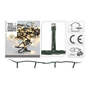 Guirnalda Led Fija Luz Cálida 320 Leds Ip44 27m