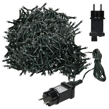 Cadena De Luces Longitud 1000 Led Pvc Guirnalda 20m Ecd Germany