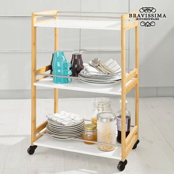 Carrito Camarera De Bambú Bravissima Kitchen