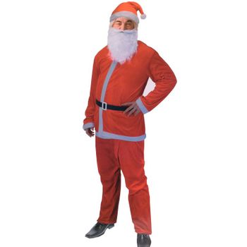 Disfraz Papá Noel Jolly Christmas Completo Talla Única Rojo