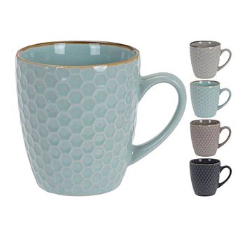 Set 4 Tazas Café 300ml Colores Surtidos