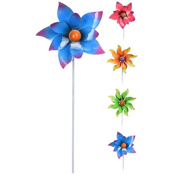 Pincho Flor 5 Petalos Metal 90 Cm Importacion - Neoferr