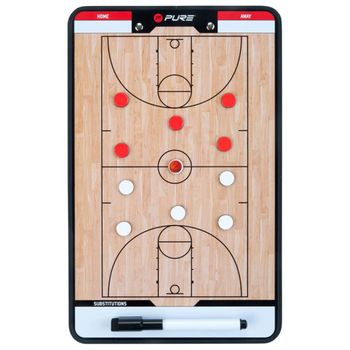 Pure2improve Pizarra Entrenador Baloncesto 2 Caras 35x22cm P2i100610