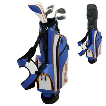Skymax Junior Bolsa De Golf Junior Con 4 Compartimentos Azul/blanco