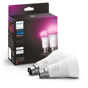 Bombilla White & Color Ambiance - Led 10w - B22 - Pack De 2 Hue