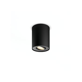 Aplique De Techo White Ambiance Gu10  Hue Pillar   Negro