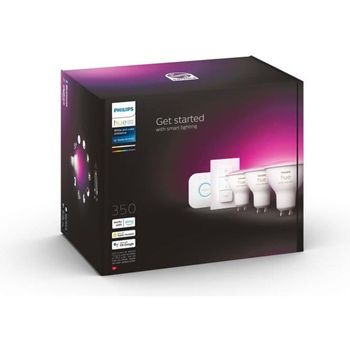 Kit De Inicio Bombilla Foco Led Inteligente Rgb - Gu10 Philips Hue