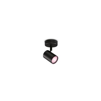 Lámpara De Pared Led Regulable Rgb Smart Wifi+bluetooth 4.9w Un Foco Wiz Imageo   Negro