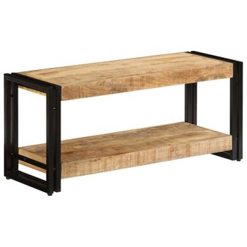 Mueble Para La Tv Madera Maciza De Mango 90x30x40 Cm Vidaxl