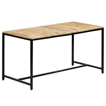 Mesa De Comedor Madera Maciza De Mango En Bruto 140x70x75 Cm Vidaxl