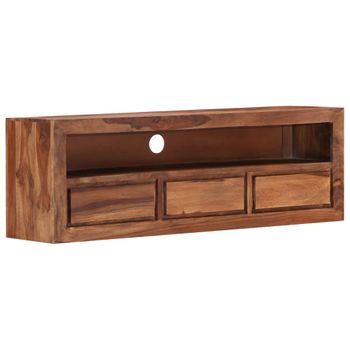 Mueble De Tv De Madera Maciza De Sheesham 120x30x40 Cm Vidaxl