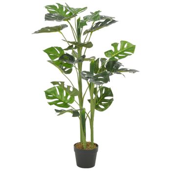 Planta Artificial Monstera Con Maceta 100 Cm Verde Vidaxl