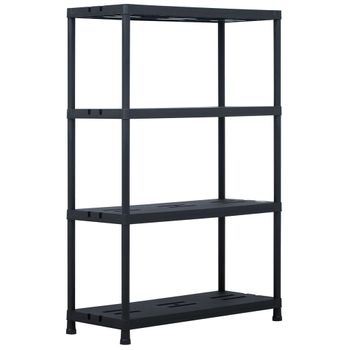 Estanterías De Almacenaje 5 Niveles Plástico Negro 142x38x170cm Vidaxl con  Ofertas en Carrefour