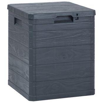 Caja De Almacenaje Jardín Con Cojín Asiento Pp Antracita 125 L Vidaxl con  Ofertas en Carrefour