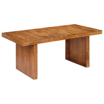 Mesa De Comedor De Madera Maciza De Acacia 180x90x75 Cm Vidaxl