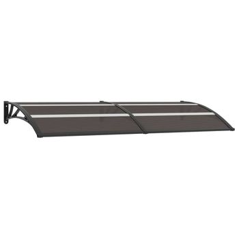 Marquesina Exterior Para Puertas Mellerud Protección Policarbonato /  Plástico 100 X 100 Cm - Negro Y Marrón [en.casa] con Ofertas en Carrefour