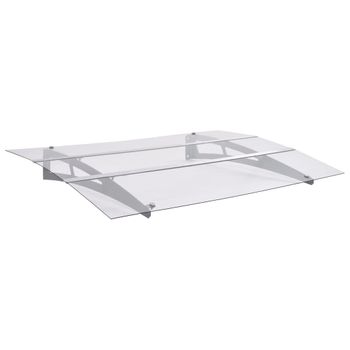 Tejadillo Protección Plástico Pp Outsunny 90x295x23,5cm Transparente con  Ofertas en Carrefour