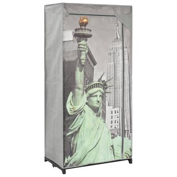 Armario De Tela New York 75x45x160 Cm Vidaxl