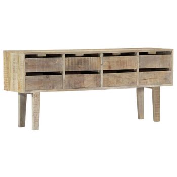 Aparador De Madera Maciza De Mango 140x30x60 Cm Vidaxl