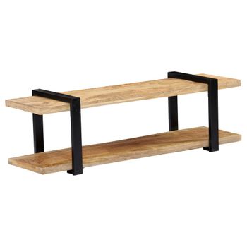 Mueble Para Tv De Madera Maciza De Mango 130x40x40 Cm Vidaxl