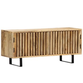 Mueble Para Tv Madera Maciza De Mango 90x30x40 Cm Vidaxl