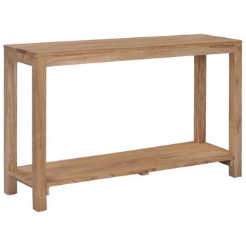 Mesa Consola De Madera De Teca Maciza 120x35x75 Cm Vidaxl