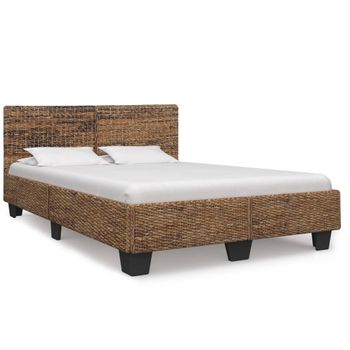 Estructura De Cama De Ratán Natural 160x200 Cm Vidaxl