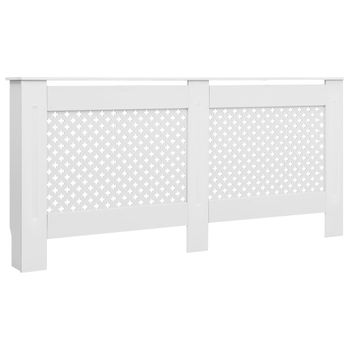 Cubierta Para Radiador Mdf Blanco 172x19x81,5 Cm Vidaxl