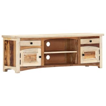 Mueble Para Tv De Madera Maciza Reciclada 120x30x40 Cm Vidaxl