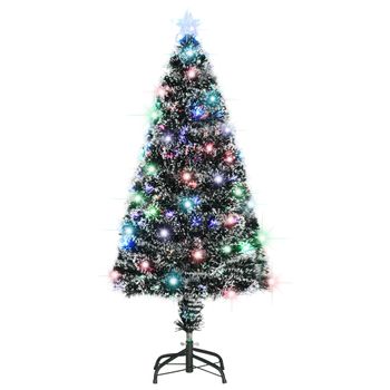 Árbol De Navidad Con Luces Y Soporte Fibra Óptica 120 Cm Vidaxl