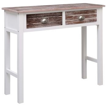 Mesa Consola De Madera Marrón 90x30x77 Cm Vidaxl