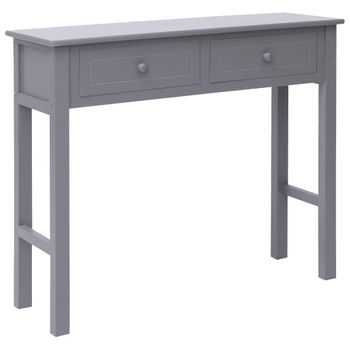 Mesa Consola De Madera Gris 90x30x77 Cm Vidaxl