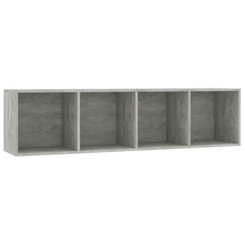 Estantería/mueble Para Tv Gris Hormigón 143x30x36 Cm Vidaxl