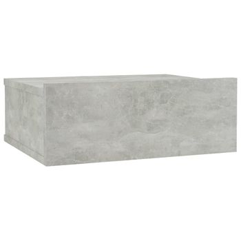 Mesita de noche flotante madera roble ahumado 40x30x15 cm - referencia  Mqm-815282